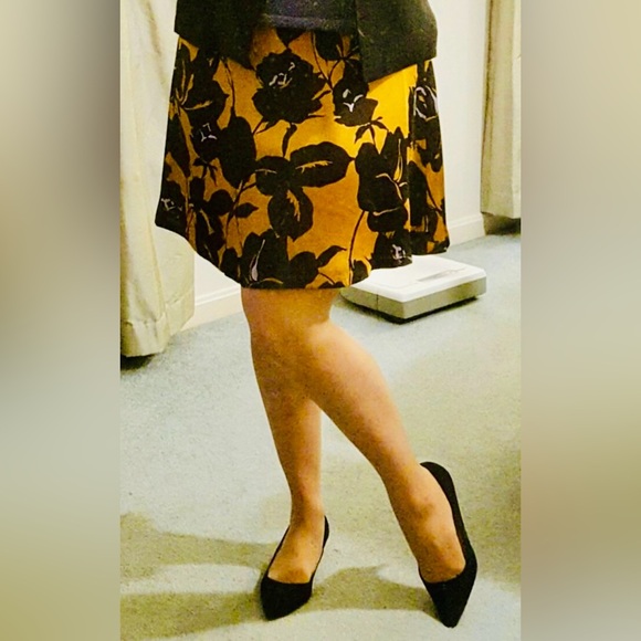 The Limited Skirt Fall Silky Work Skirt Evening Skirt Floral 10 - Picture 1 of 7